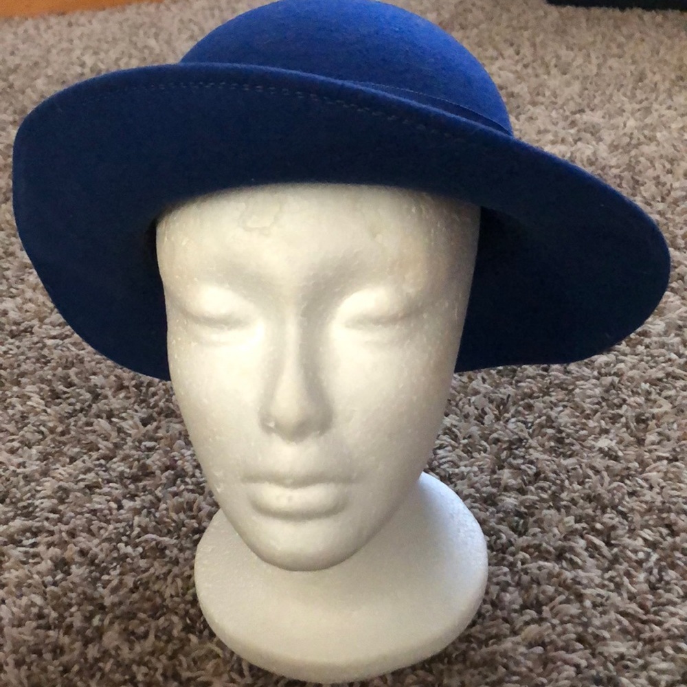 2 Royal Blue Vintage Hats